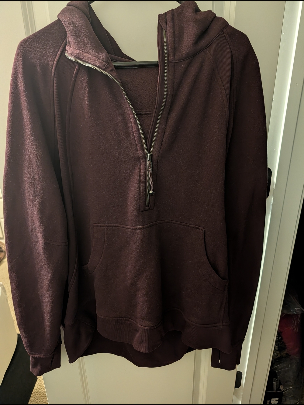 Lululemon Oversized Half Zip Long Black Plum Size XL/XXL